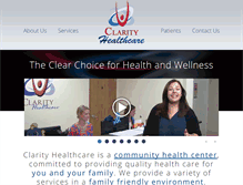 Tablet Screenshot of clarity-healthcare.org